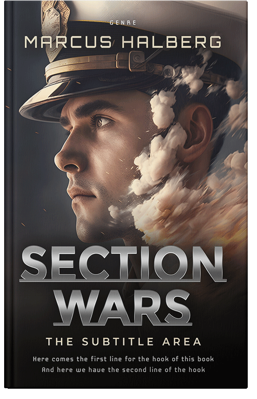 Front view of Premade Historical Book Cover - Thunder