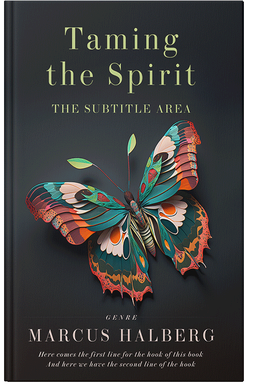 Front view of Premade Health & Mind & Body Book Cover - Shark