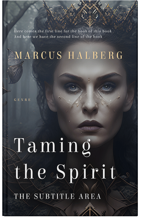 Front view of Premade Fantasy Book Cover - Shark