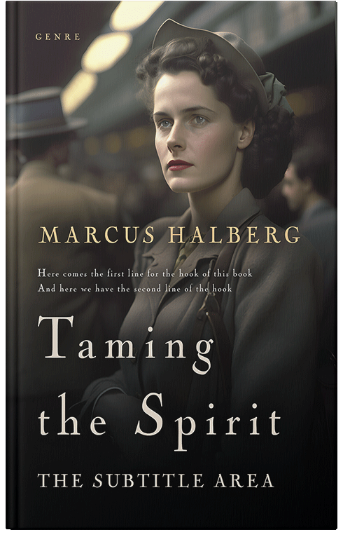 Front view of Premade Romance Book Cover - Dune