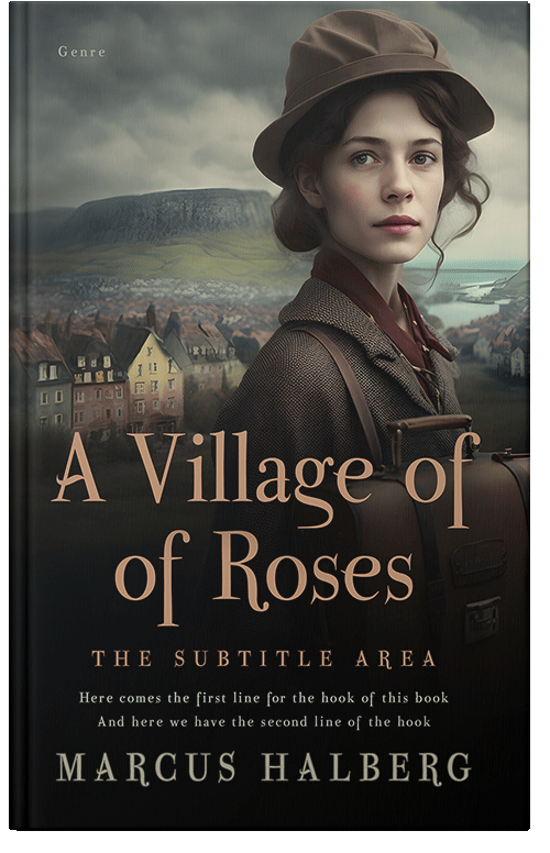 Front view of Premade Romance Book Cover - Cod Gray