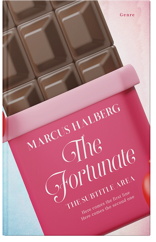 Front view of Premade Romance Book Cover - Chestnut Rose