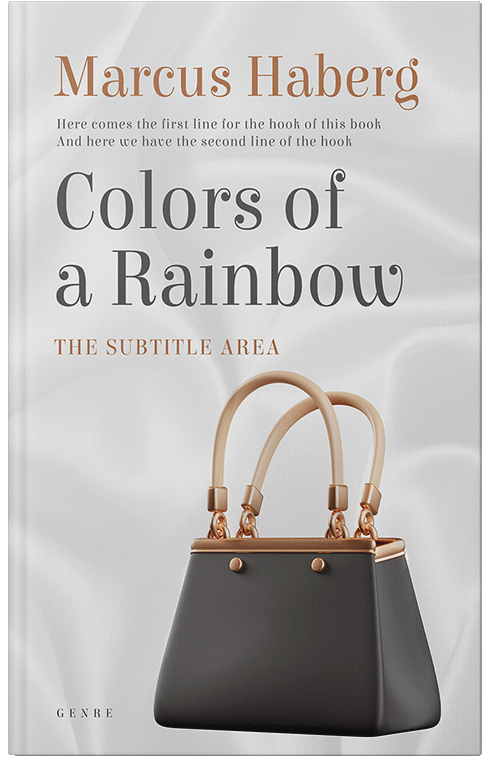 Front view of Premade Abstract Book Cover - Alto