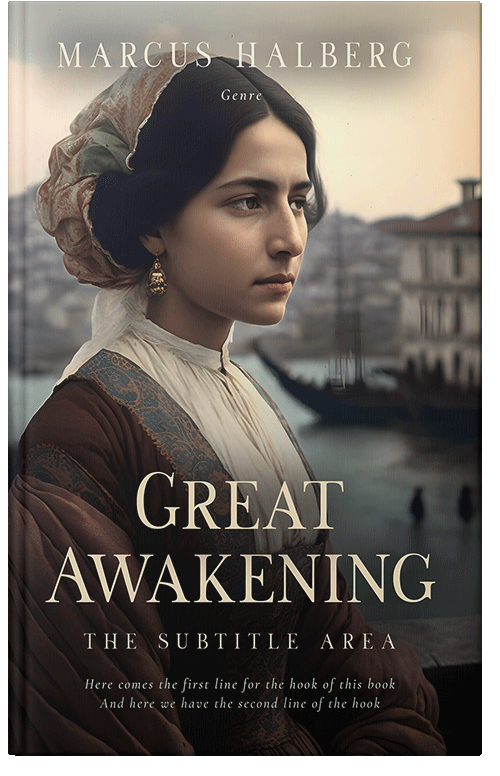 Front view of Premade Romance Book Cover - Dune