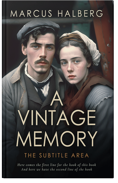 Front view of Premade Romance Book Cover - Vanilla