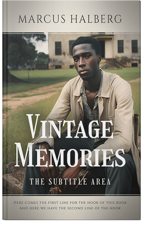 Front view of Premade Historical Book Cover - Bison Hide