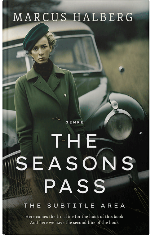 Front view of Premade Historical Book Cover - Log Cabin