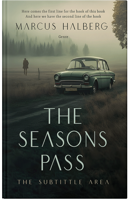 Front view of Premade Mystery & Thriller & Suspense Book Cover - Bison Hide