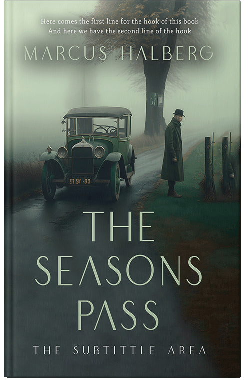 Front view of Premade Mystery & Thriller & Suspense Book Cover - Outer Space