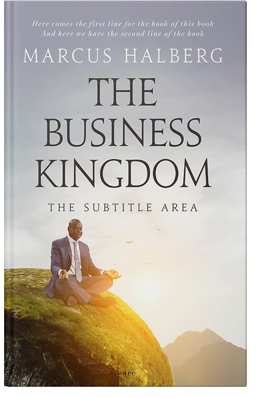 Front view of Premade Business Book Cover - Timberwolf