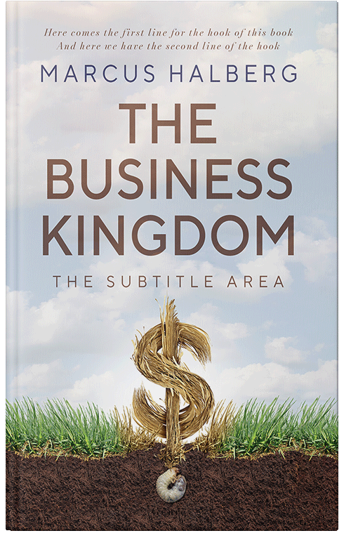 Front view of Premade Business Book Cover - Iron