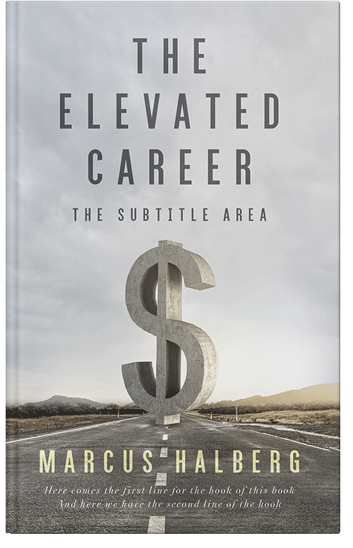 Front view of Premade Business Book Cover - Iron