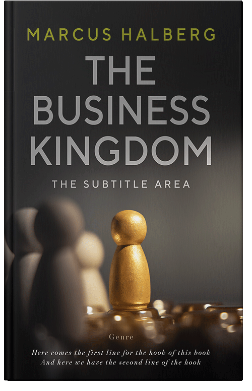 Front view of Premade Business Book Cover - Cod Gray