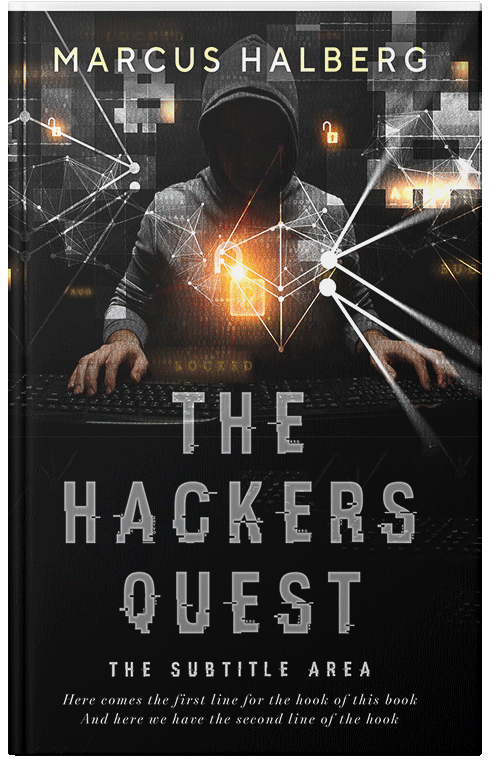 Front view of Premade Mystery & Thriller & Suspense Book Cover - Heathered Gray