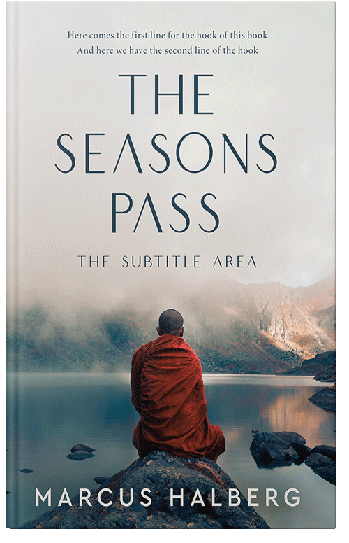 Front view of Premade Religion & Spirituality Book Cover - Oxford Blue