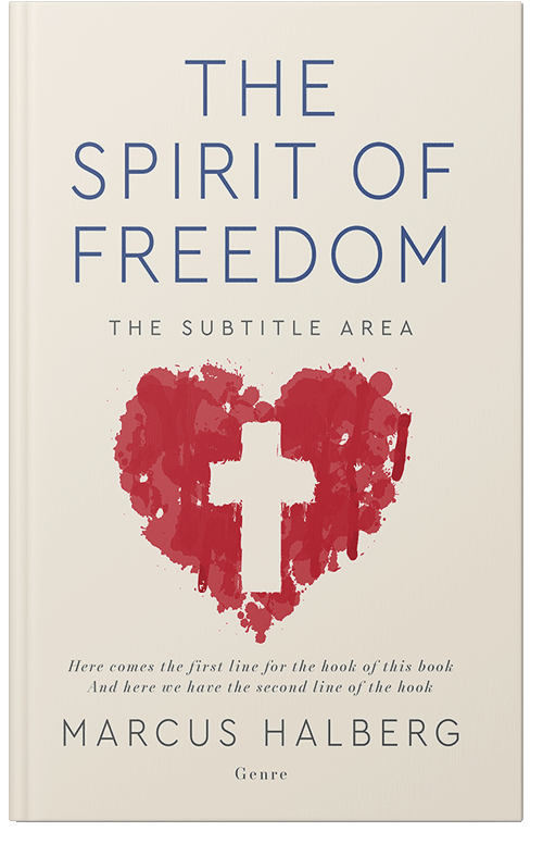 Front view of Premade Religion & Spirituality Book Cover - Ecru White