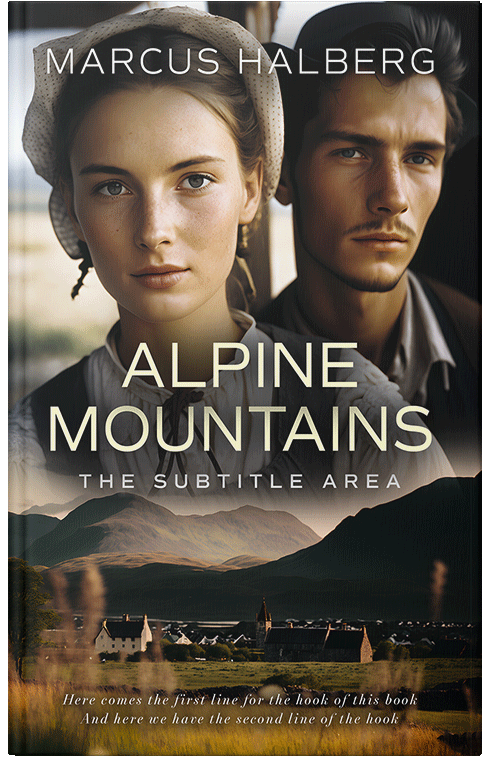 Front view of Premade Romance Book Cover - Zeus