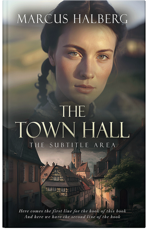 Front view of Premade Romance Book Cover - Tuatara