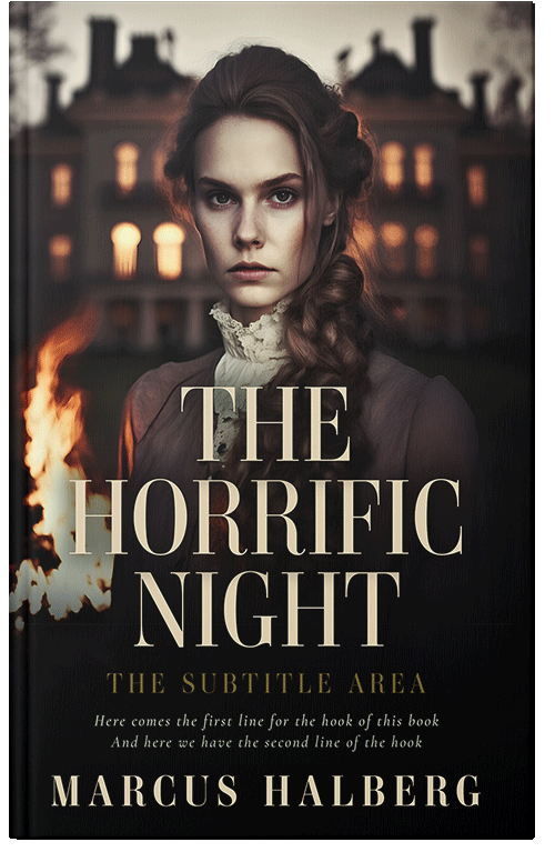 Front view of Premade Mystery & Thriller & Suspense Book Cover - Akaroa