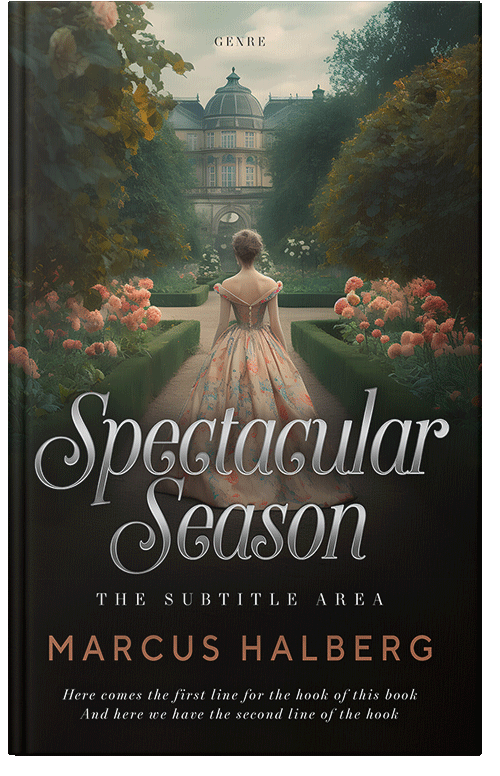 Front view of Premade Fantasy Book Cover - Rangoon Green