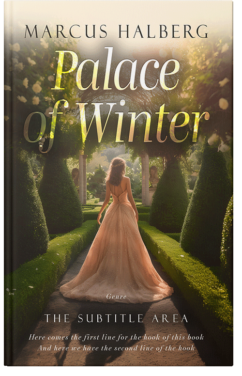 Front view of Premade Romance Book Cover - Lisbon Brown