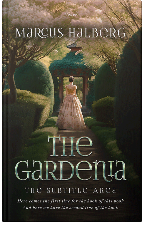 Front view of Premade Fantasy Book Cover - Rangoon Green