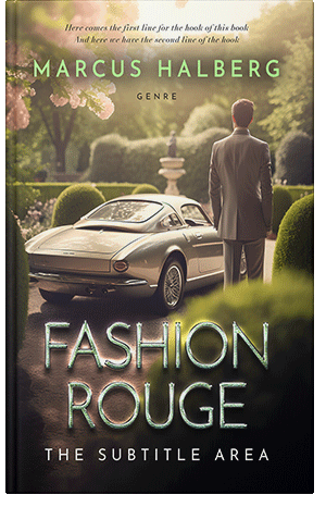 Premade Book Cover Taupe