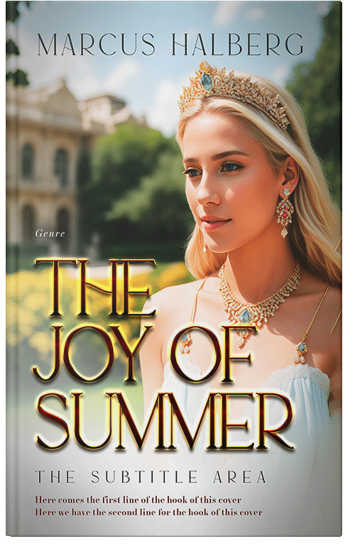 Front view of Premade Chick Lit Book Cover - Sisal