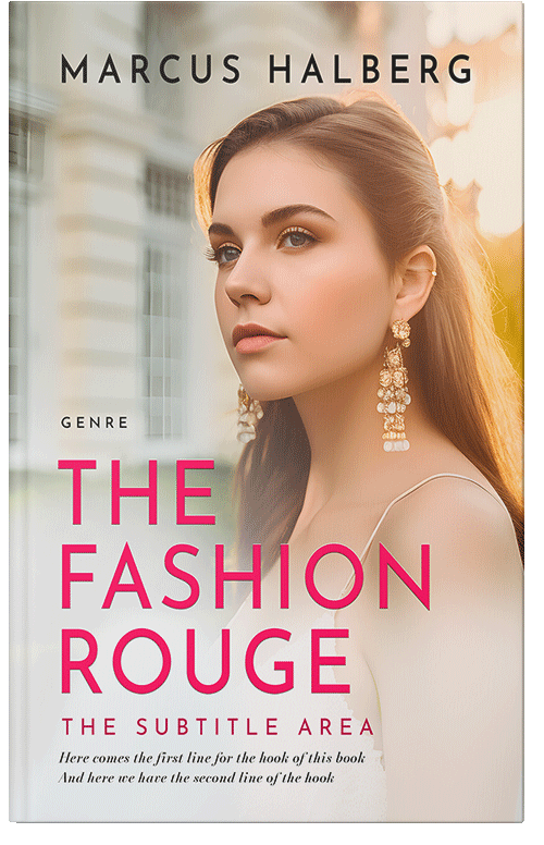 Front view of Premade Romance Book Cover - Pearl Bush