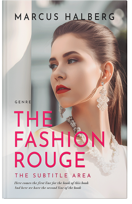 Front view of Premade Romance Book Cover - Swirl