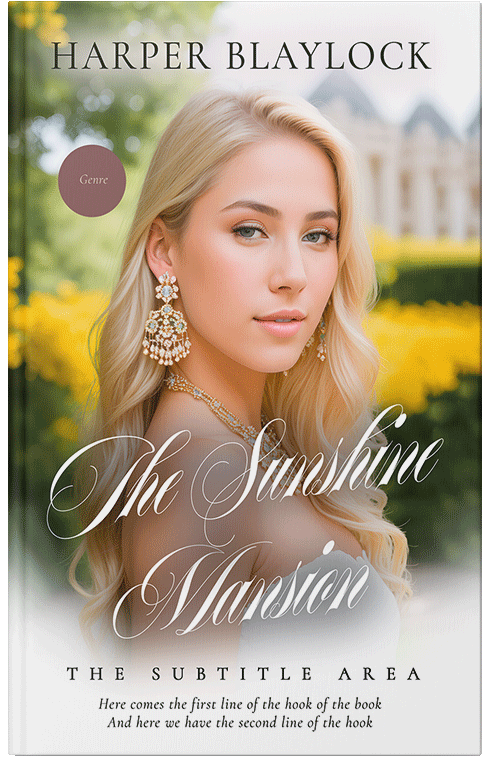 Front view of Premade Royal Romance Book Cover - Indian Khaki