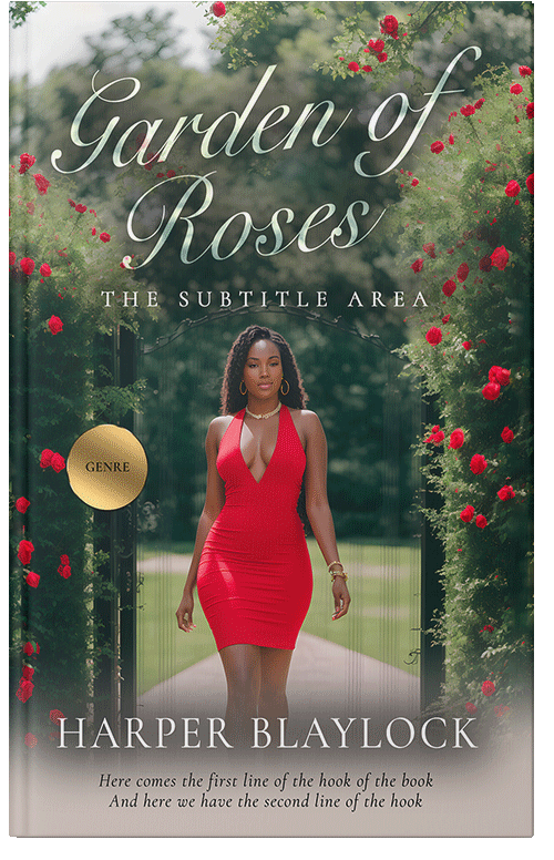 Front view of Premade Romance Book Cover - Lunar Green