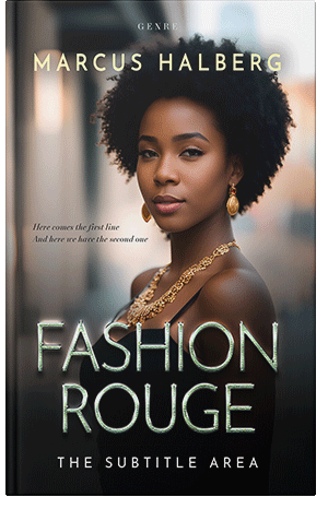 Premade Book Cover Soft Amber