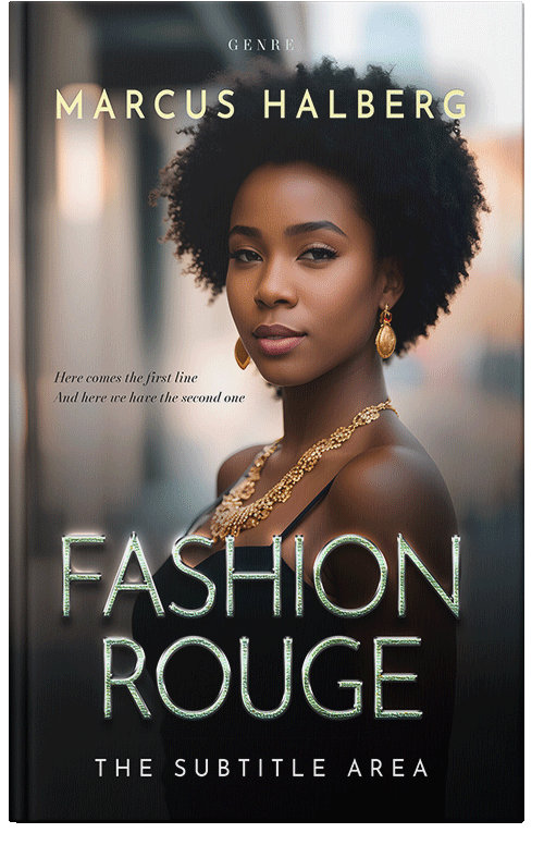 Front view of Premade Royal Romance Book Cover - Soft Amber