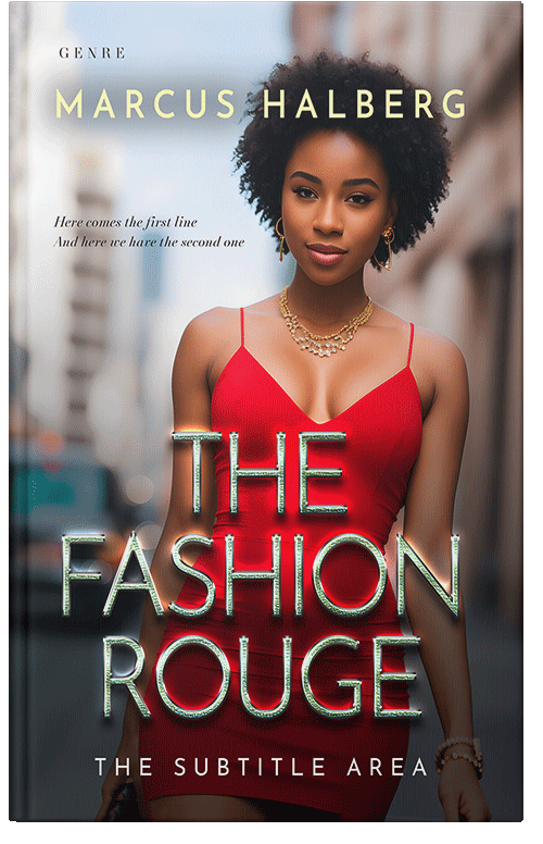 Front view of Premade Romance Book Cover - Silver Rust