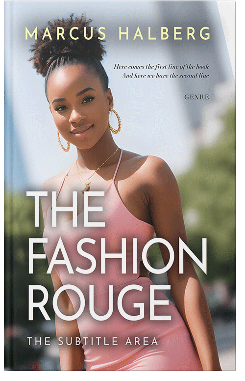 Front view of Premade Romance Book Cover - Silver Rust