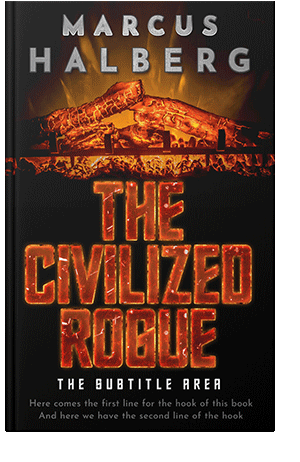 Pre Made Book Cover Graphite