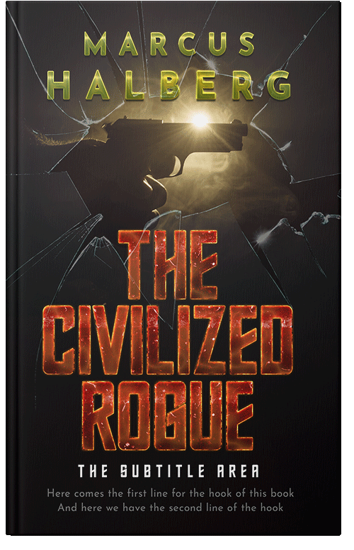 Front view of Premade Mystery & Thriller & Suspense Book Cover - Cocoa Brown