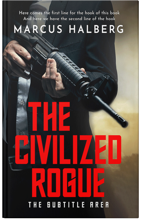 Front view of Premade Mystery & Thriller & Suspense Book Cover - Woodsmoke