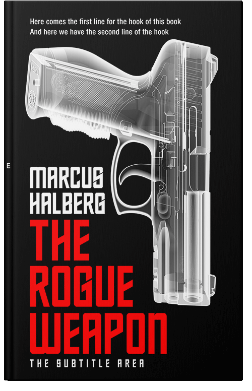 Front view of Premade Mystery & Thriller & Suspense Book Cover - Silver