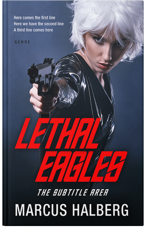 Front view of Premade Mystery & Thriller & Suspense Book Cover - Sunglo