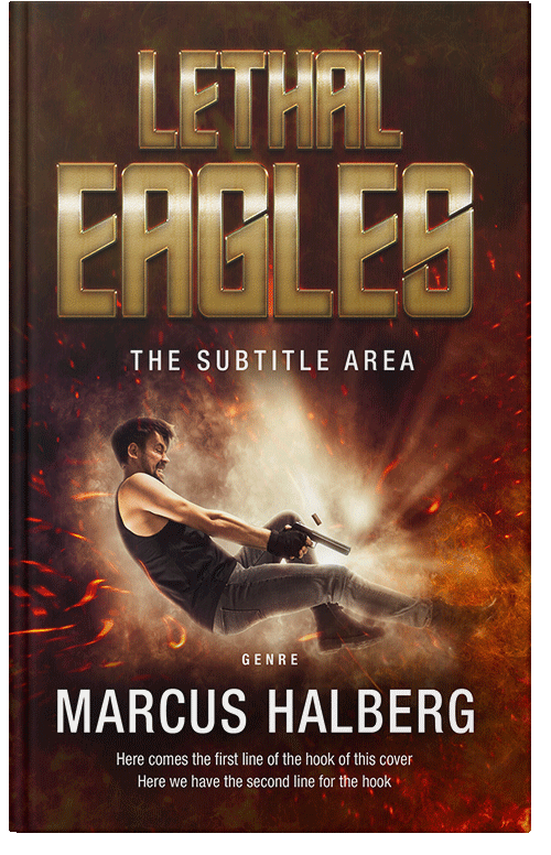 Front view of Premade Mystery & Thriller & Suspense Book Cover - Tan