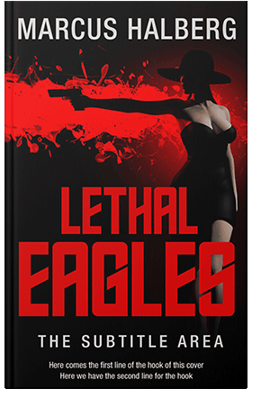 Pre Made Book Cover Black