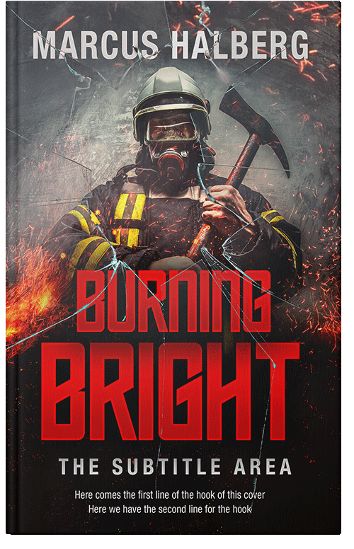 Front view of Premade Action & Adventure Book Cover - Roman