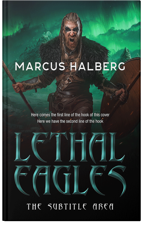 Front view of Premade Action & Adventure Book Cover - Aztec