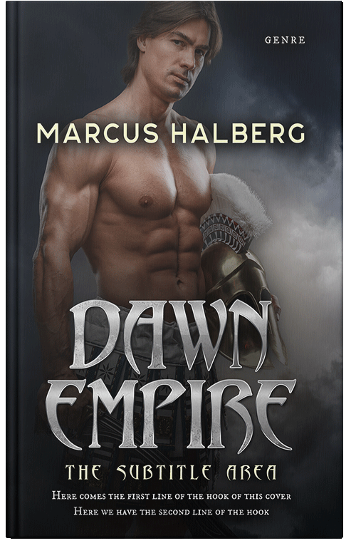 Front view of Premade Fantasy Book Cover - Cod Gray