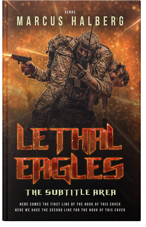 Front view of Premade Mystery & Thriller & Suspense Book Cover - Coffee Bean