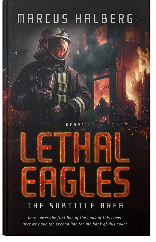 Front view of Premade Action & Adventure Book Cover - Cod Gray