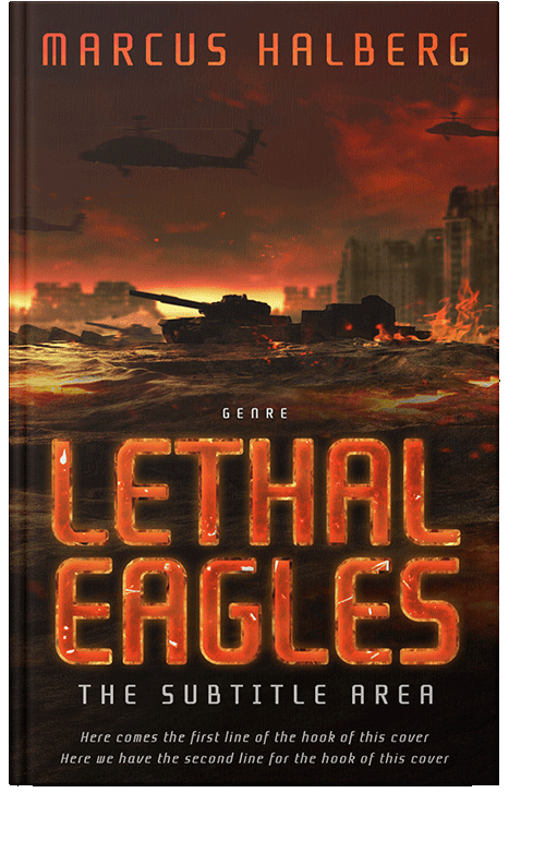 Front view of Graphite #27324 - Premade Apocalyptica Book Cover