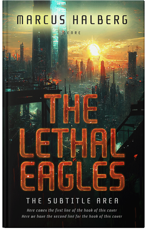 Front view of Premade Science Fiction Book Cover - Rangoon Green